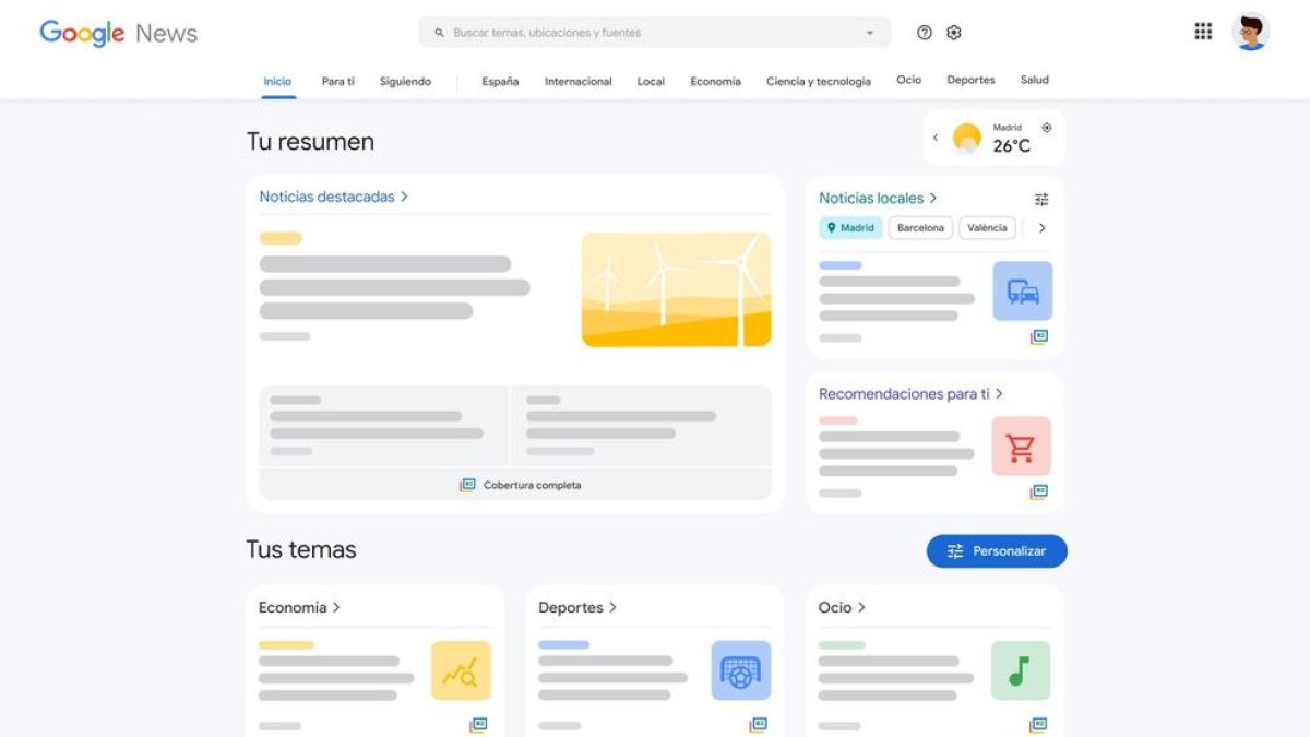 Torna Google News a Espanya després de vuit anys d'absència: així funciona i així podràs utilitzar-lo