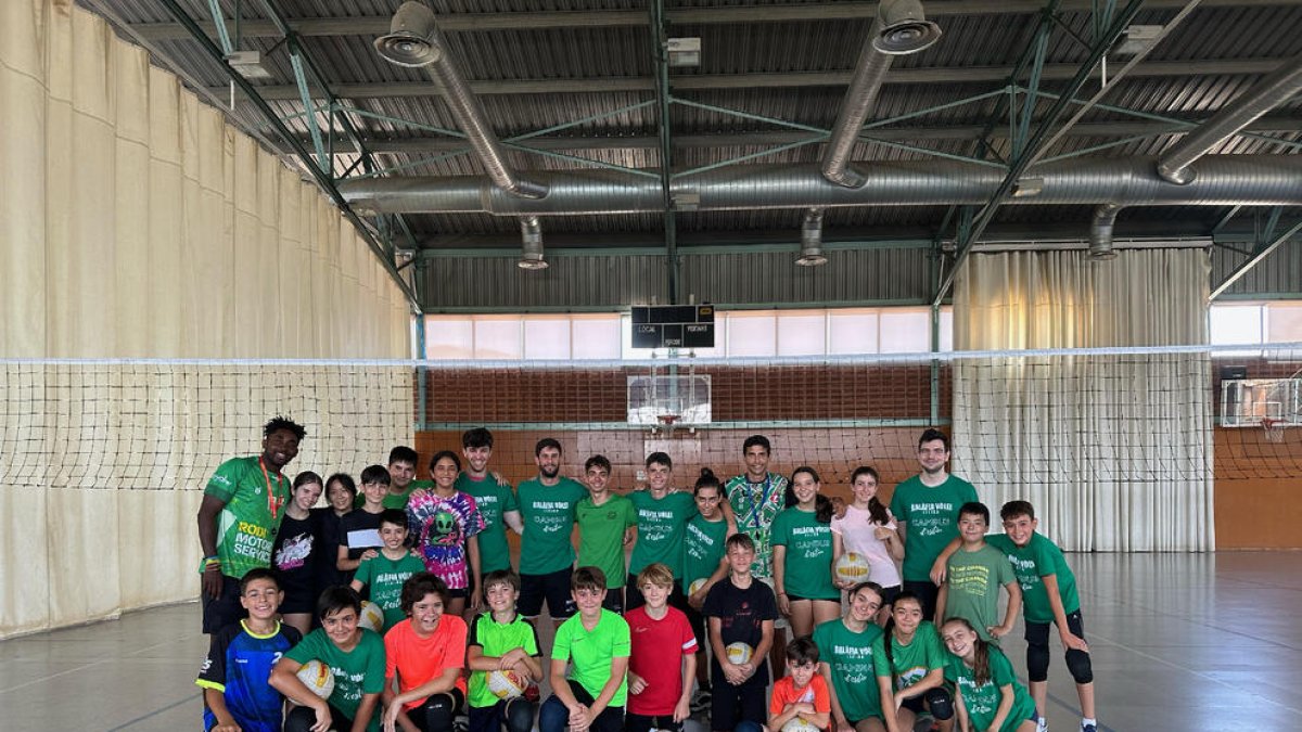 Ayer visitó el campus Aharón Gámiz, del Teruel de Superliga 1.