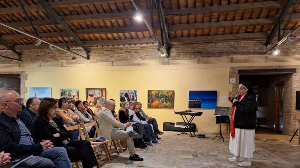 Sor Lucía Caram, ahir a la sala Lucilla Atilia del Castell del Remei.