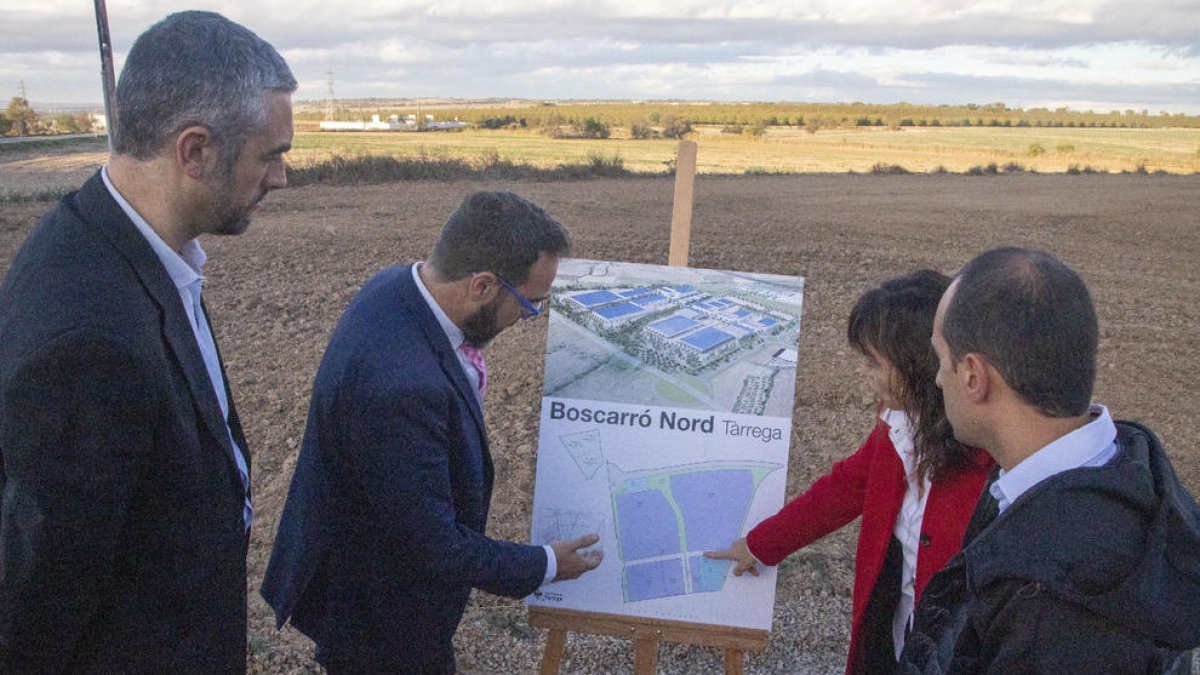 Visita institucional a los terrenos en noviembre del año pasado.