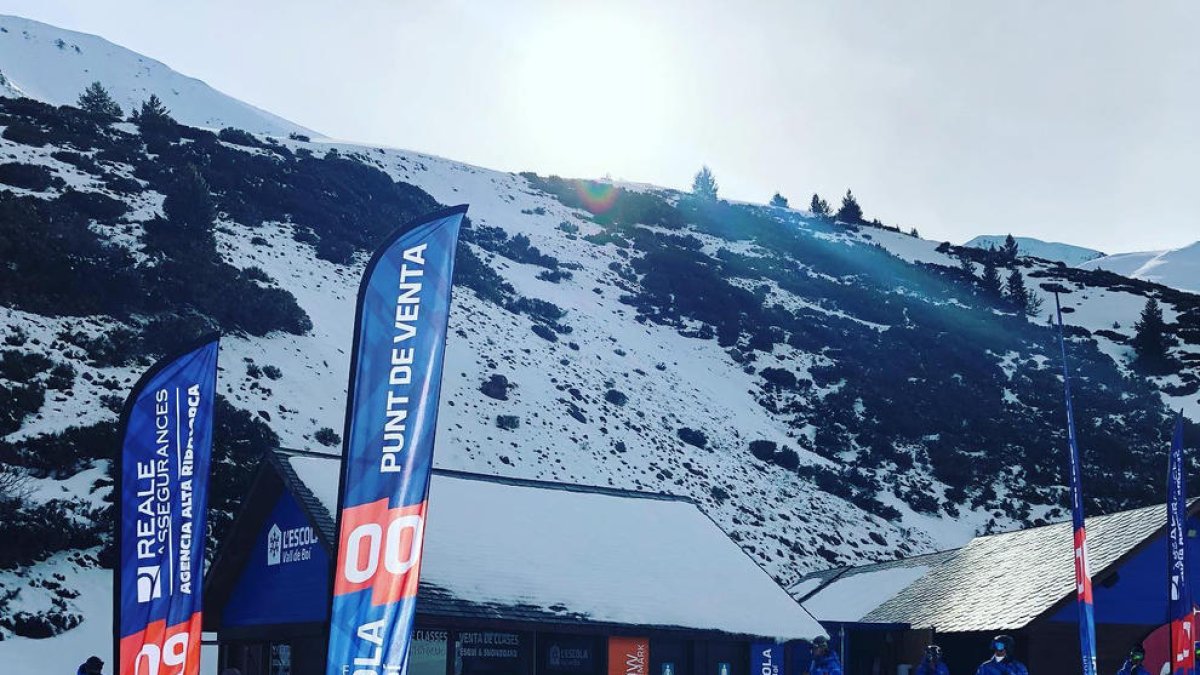 Imagen de la escuela de esquí de La Vall de Boí la pasada temporada de invierno.