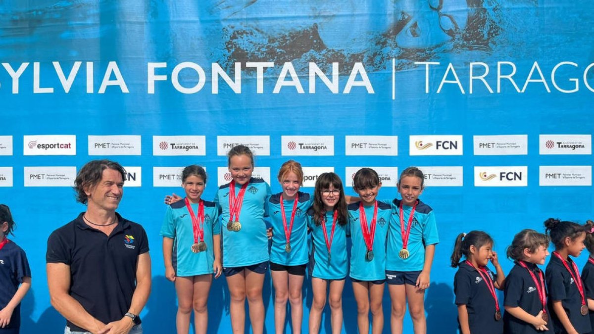 El CN Lleida obté 4 medalles en el Català benjamí de natació artística