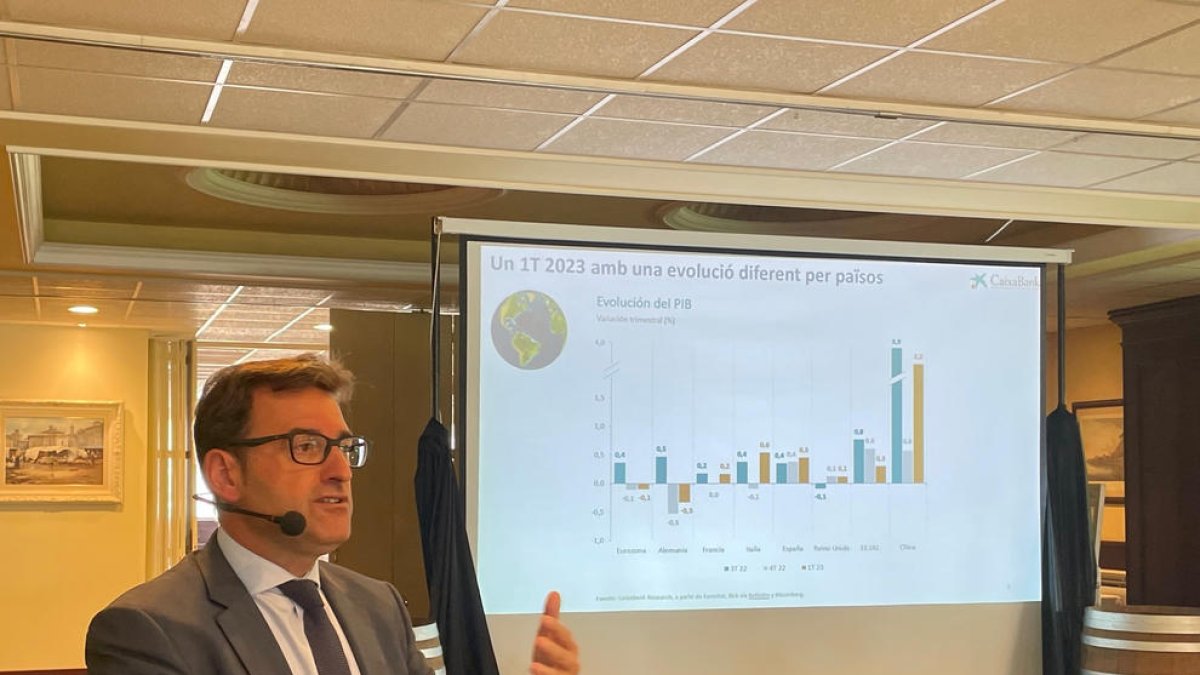 Josep Mª Gonzàlez, en un momento de su intervención.