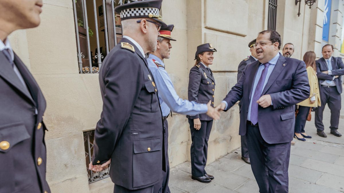El conseller Joan Ignasi Elena en una visita a Lleida.