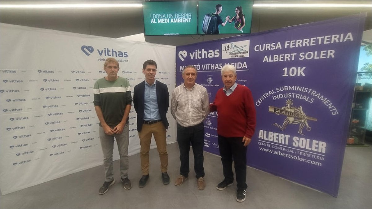 Miquel Solé, Josep Morera, Sisco Larrull y José Antonio García, ayer en la presentación.