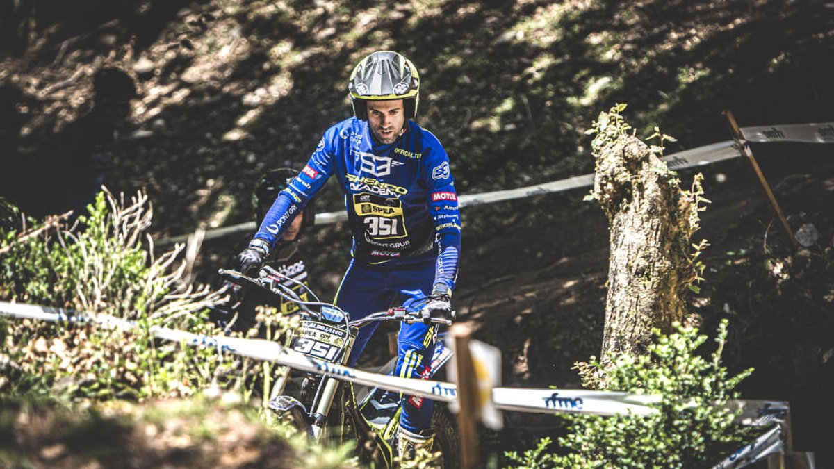 El lleidatà Adrià Albejano, durant una competició.