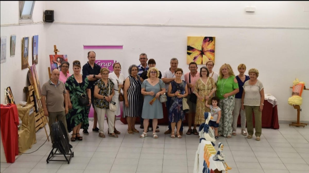 El Grup de Dones Pardinyes inaugura una mostra amb obres creades als seus tallers