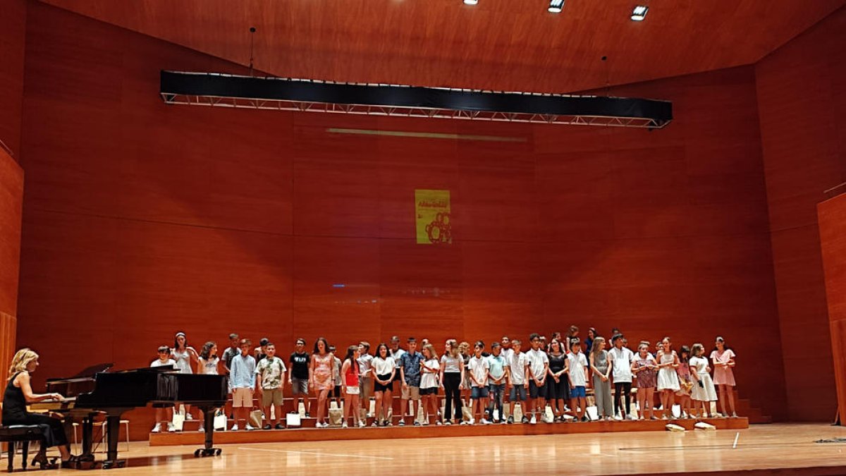 Fi de curs musical del col·legi Frederic Godàs a l'Enric Granados de Lleida
