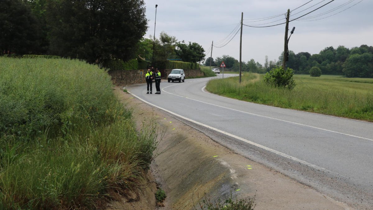 Lloc on va ocórrer l’accident de trànsit en el qual va morir un menor d’edat.