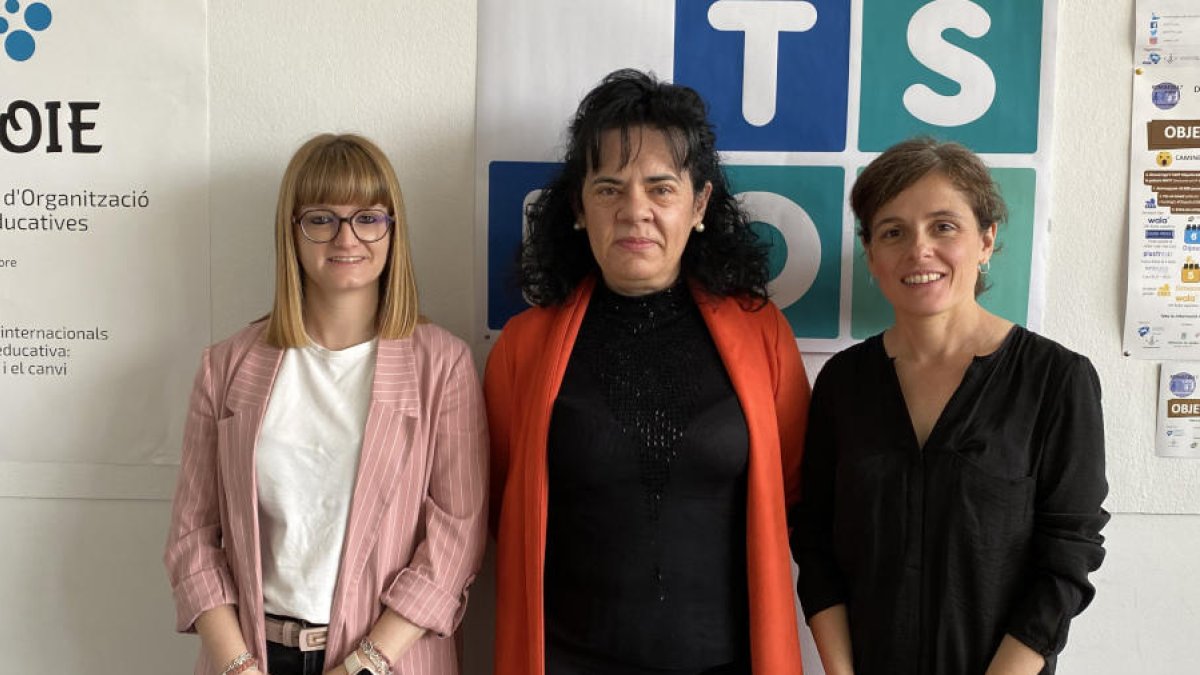 Las investigadoras Ramos-Pla, Del Arco y Espart.