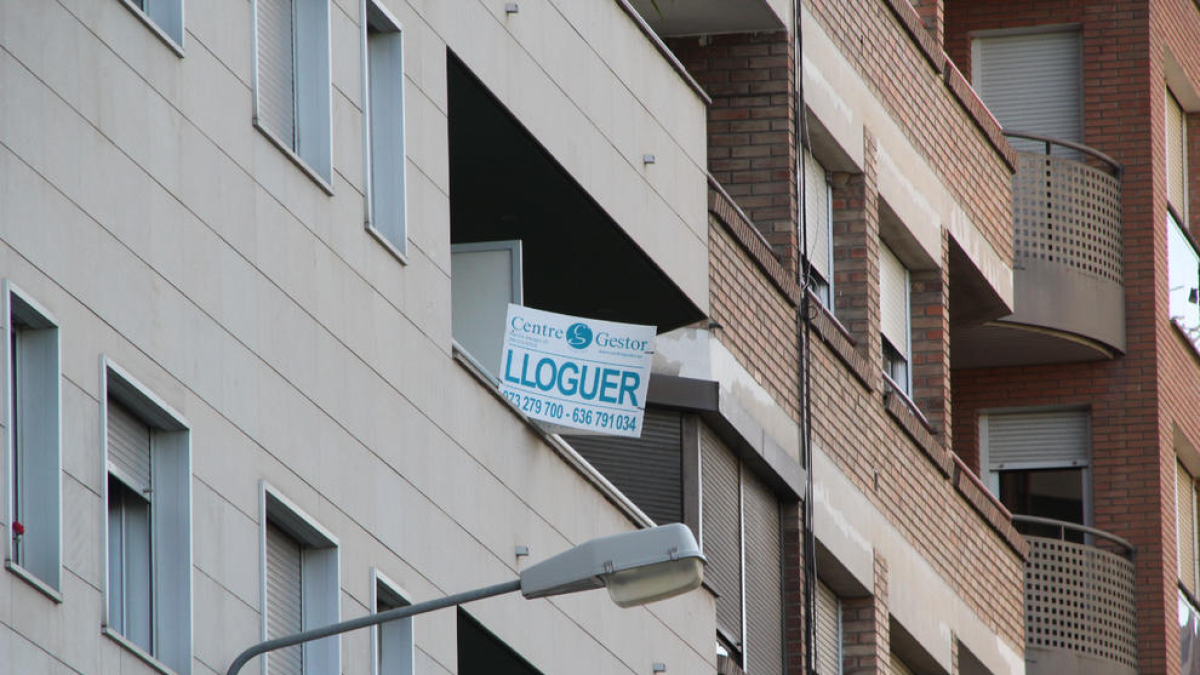 Imatge d'arxiu d'un habitatge de lloguer a la ciutat de Lleida.