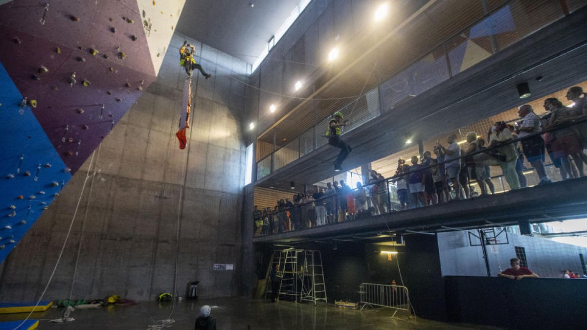 Imatge de la demostració de la Guàrdia Civil.