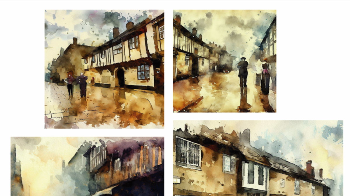 Així recrea la IA una escena en aquarel·la a l'estil Álvaro Castagnet