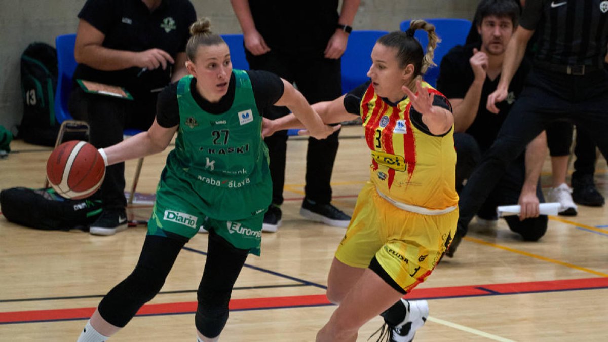 Imatge d’arxiu del partit de la primera volta contra l’Araski.