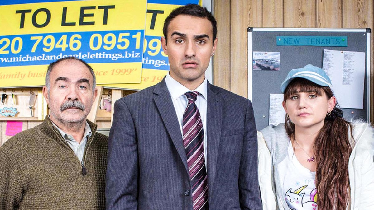 Christos Stergioglou, Jamie Demetriou y su hermana Natasia.