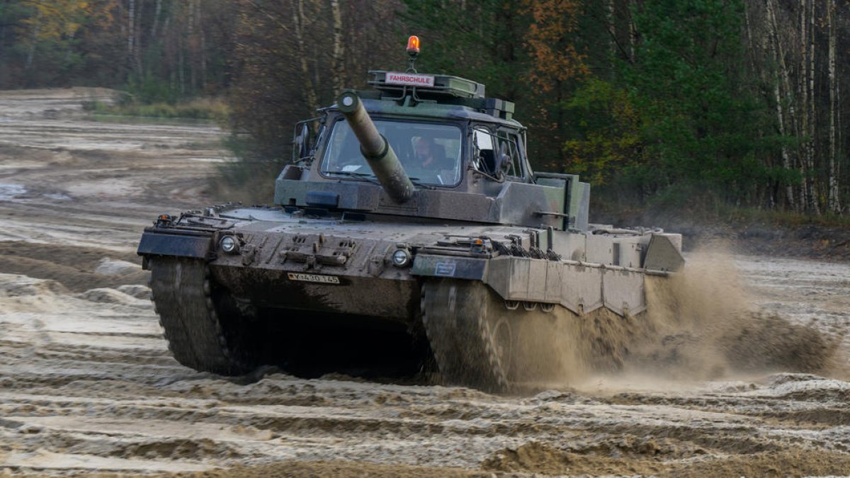 Un tanc Leopard 2.