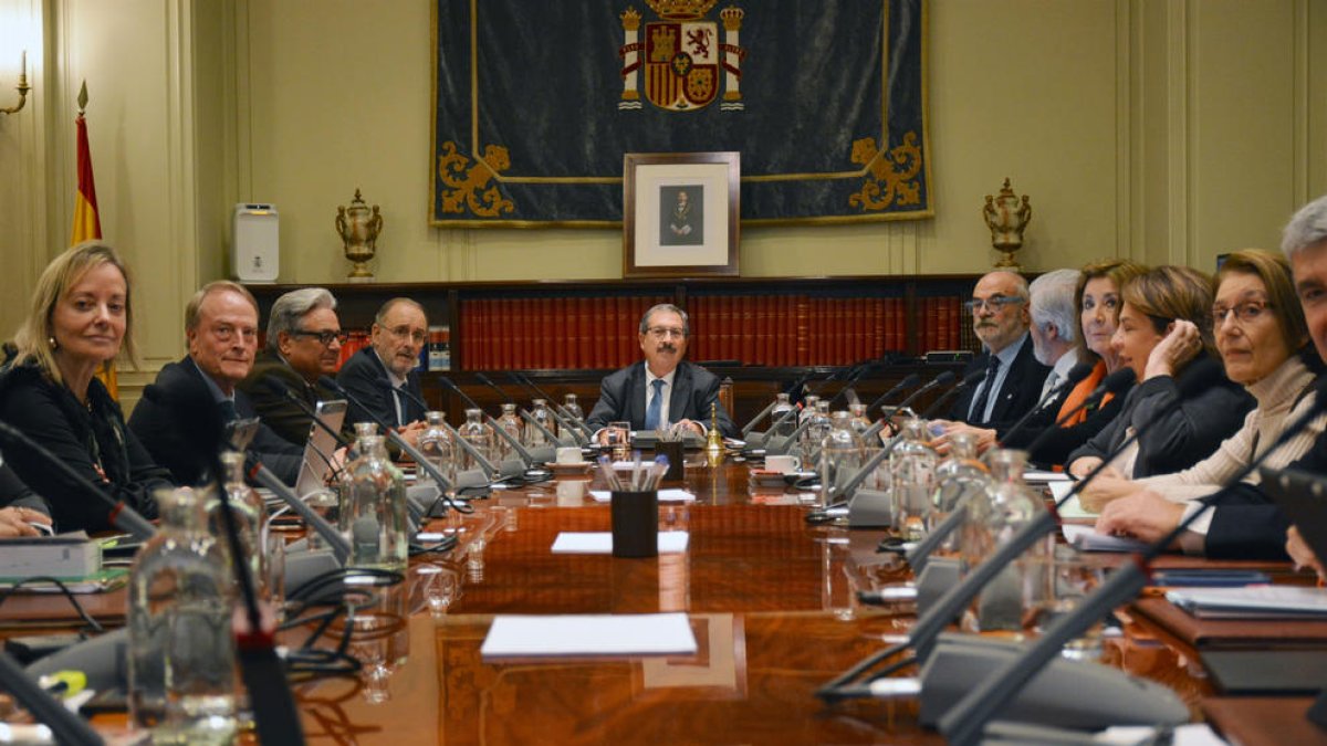 Pleno extraordinario del Consejo General del Poder Judicial el pasado 20 de diciembre.