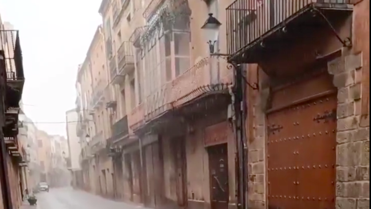 Calamarsada puntual aquest migdia a la Segarra