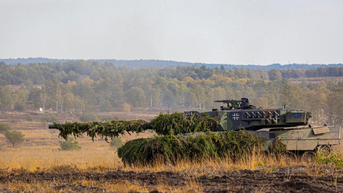 Imatge d'arxiu d'un tanc Leopard 2.