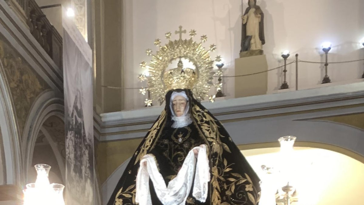 Imagen de la Mare de Déu de la Soledat de Lleida.