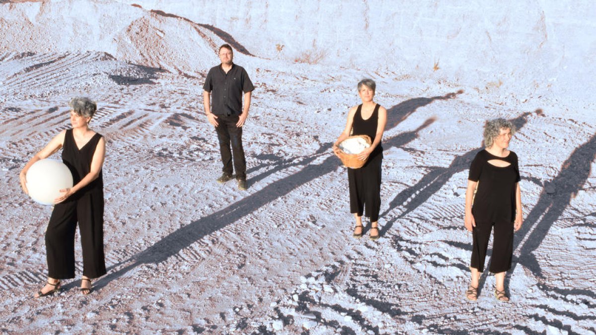 El trío vocal Krregades de Romanços y el pianista David Pradas.