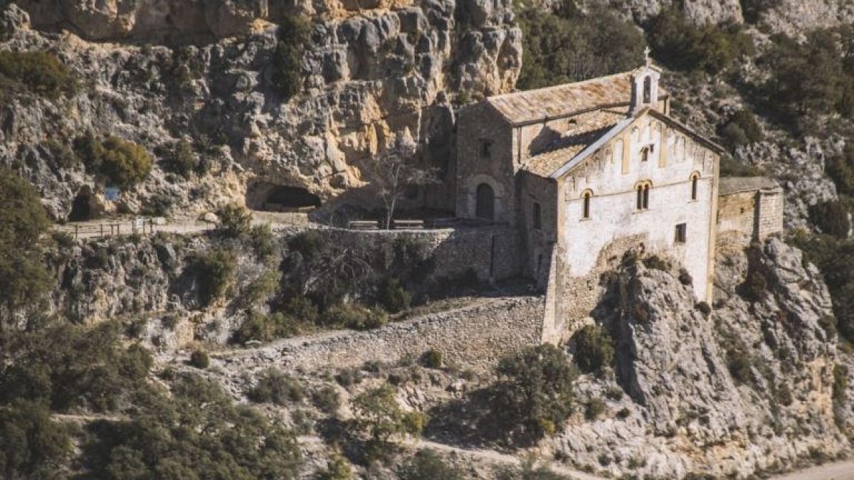 Imatge de la ermita de la Mare de Déu de Pedra.