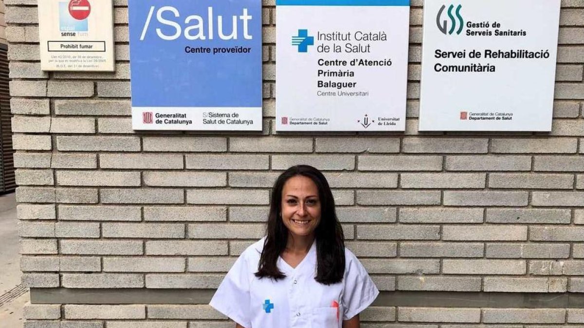 La enfermera Cristina García Serrano, del CAP de Balaguer.