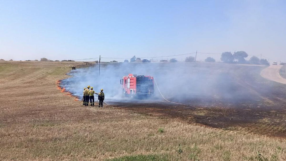 Imatge de l’incendi del matí.