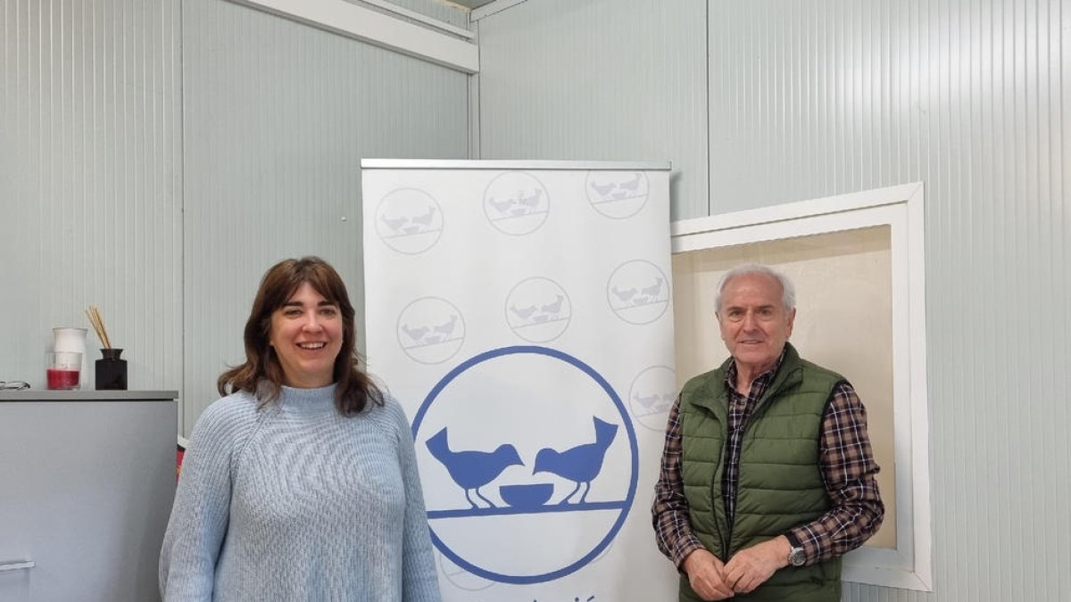 La directora i el president de l’entitat, Teresa Farré i Antoni Fo.