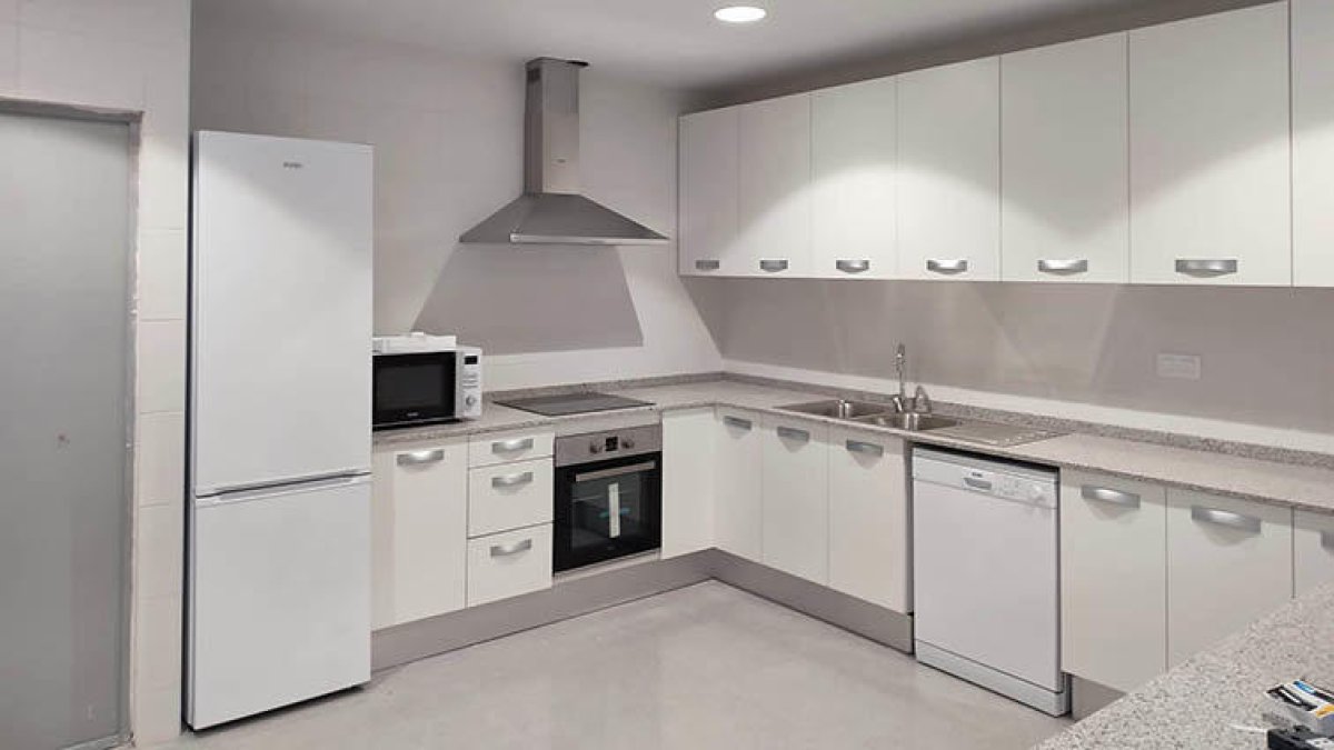 Una sala del centro.