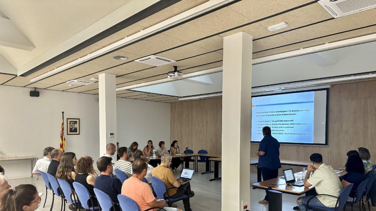 La presentació del resum del pla estratègic.