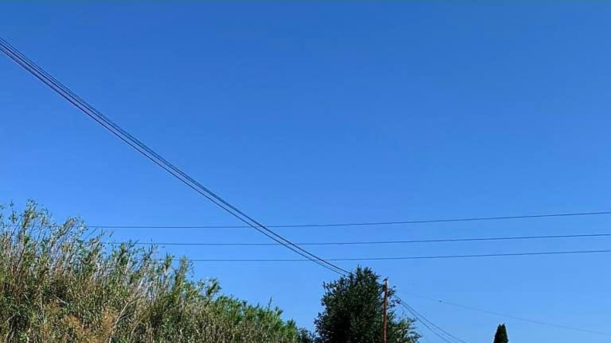 Las basuras, en un camino.