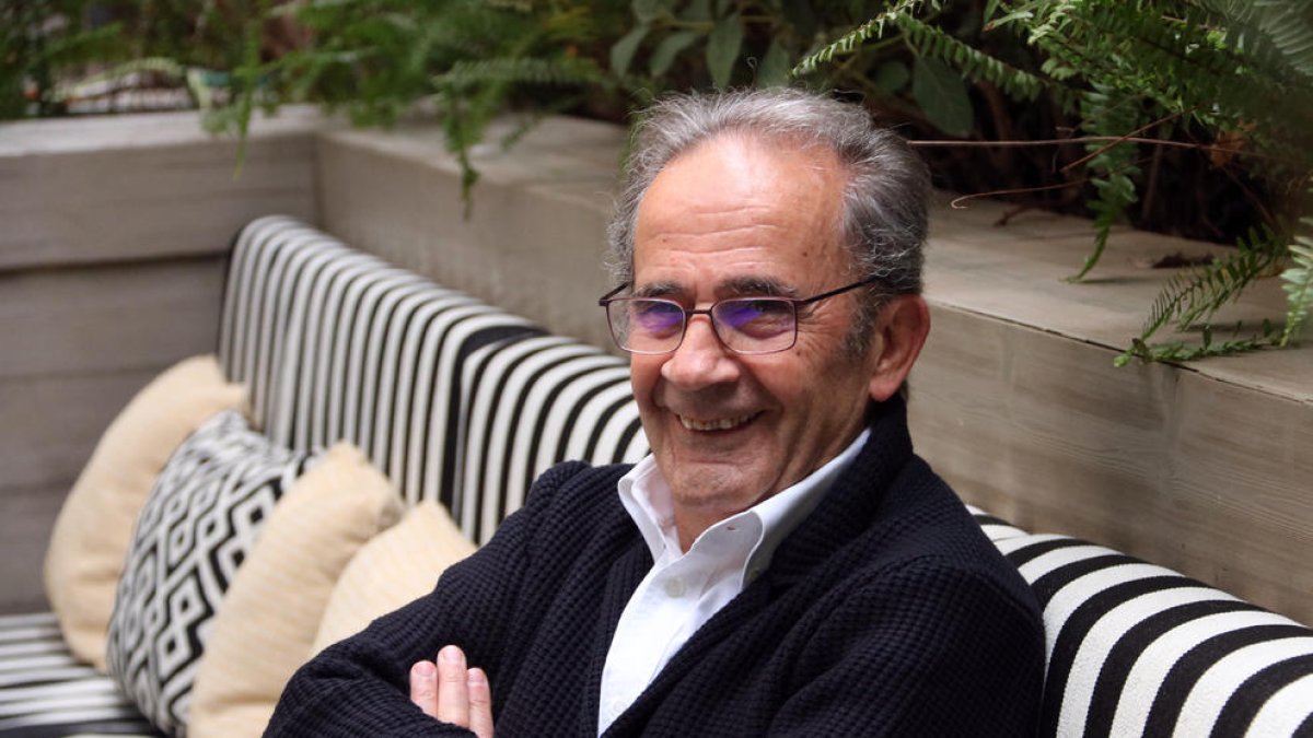 L’escriptor i periodista Andreu Claret, ahir a Barcelona.