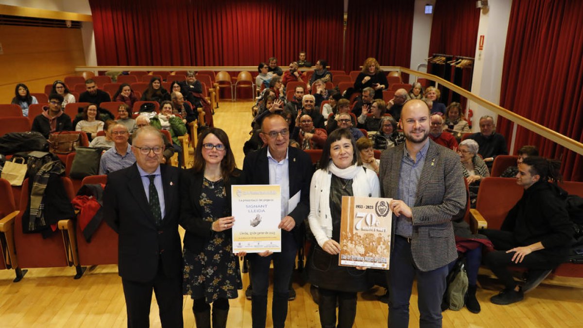 L’entitat lleidatana va celebrar ahir el primer acte amb motiu del seu 70 aniversari a la Diputació.
