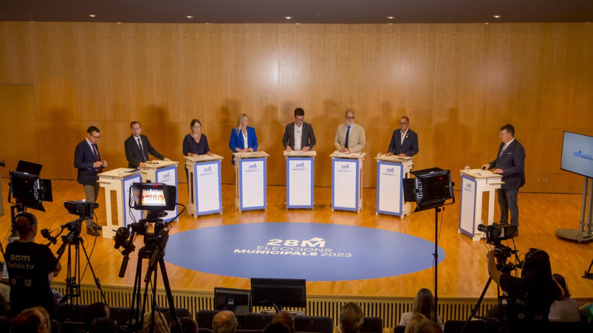 El debate fue emitido por Lleida TV y también en streaming.