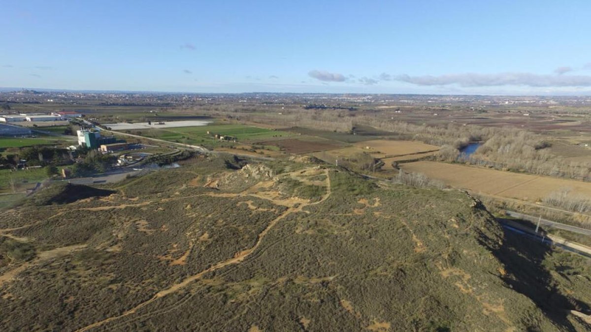 Vista del tossal de la Nora, un dels enclavaments que es visitaran.