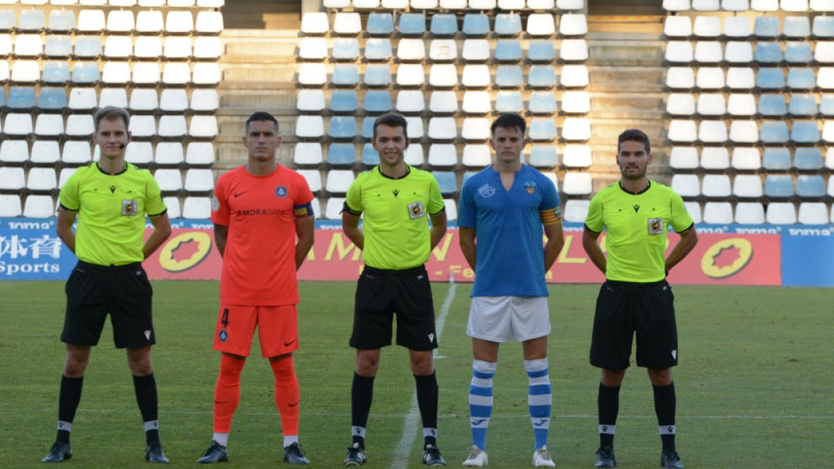 Els capitans de Lleida i Andorra al Trofeu Emili Vicente de l’any passat.
