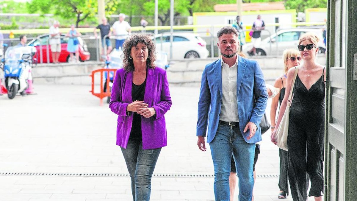 Jordà, que será la portavoz del nuevo equipo negociador de ERC, junto a Gabriel Rufián.