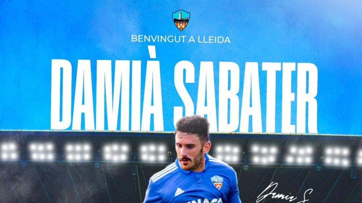 Damià Sabater, primer fitxatge del Lleida Esportiu aquest 2023