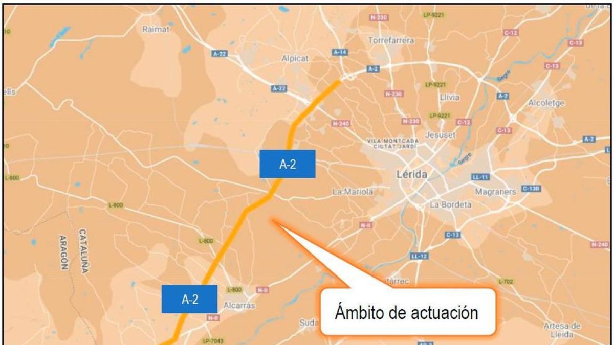 El govern espanyol formalitza per més de 12 milions les obres de millora del ferm de l'A-2