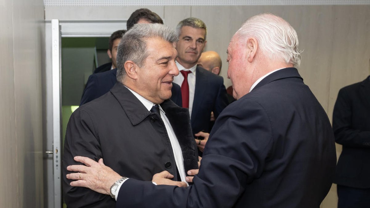 Joan Laporta, ahir a la presa de possessió de Soteras.