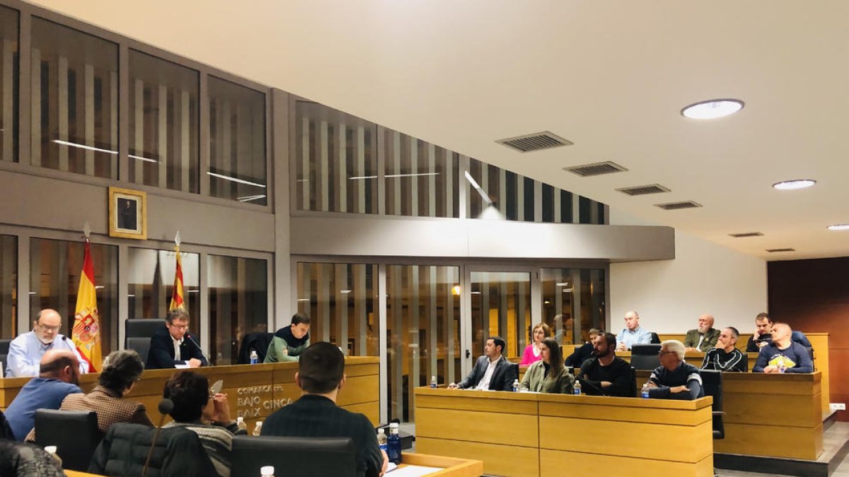 El pleno de la comarca celebrado la semana pasada.