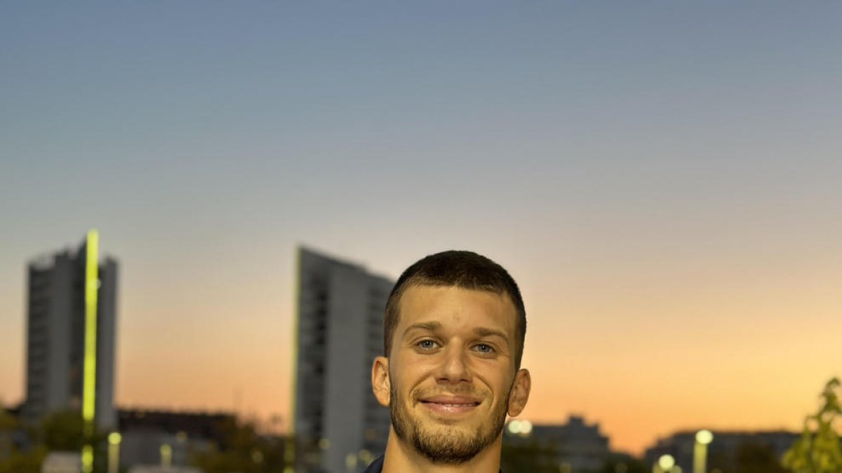 L’atleta de Tàrrega Arnau Monné, ahir a Torrent.