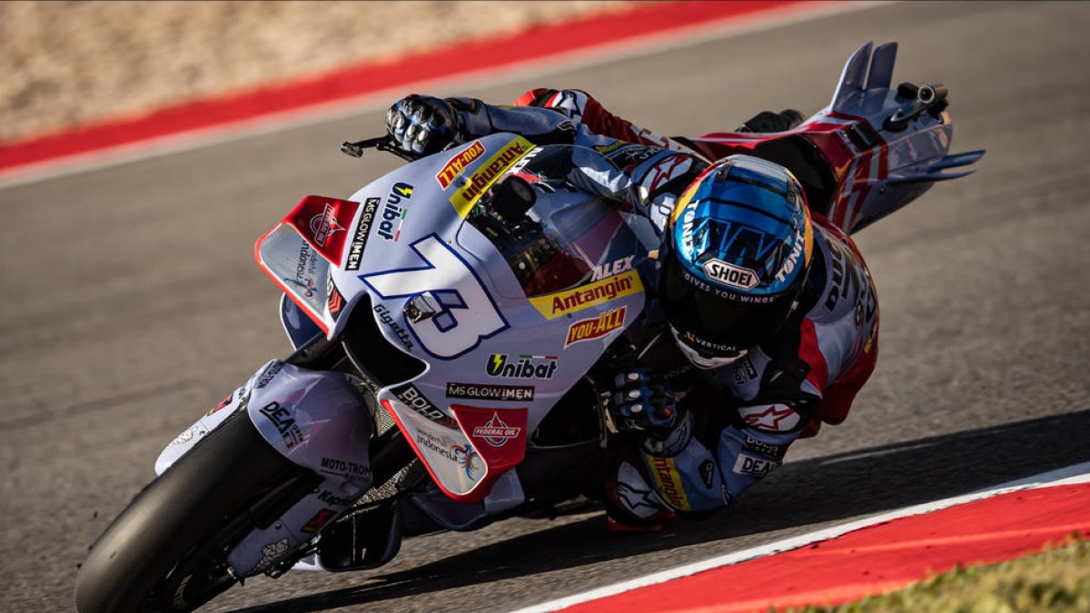 Àlex Márquez va marcar la pauta durant la sessió matinal, encara que al final no va poder passar a la Q2.