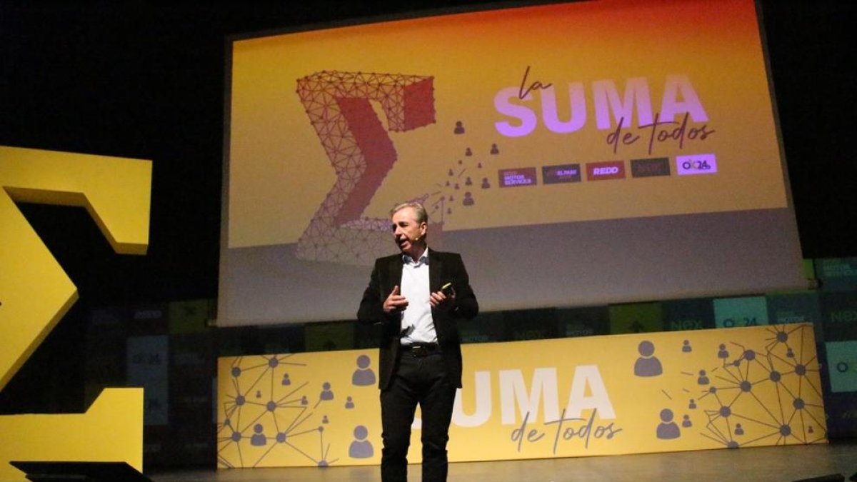 Josep Esteve, en la convención de Rodi en Lleida