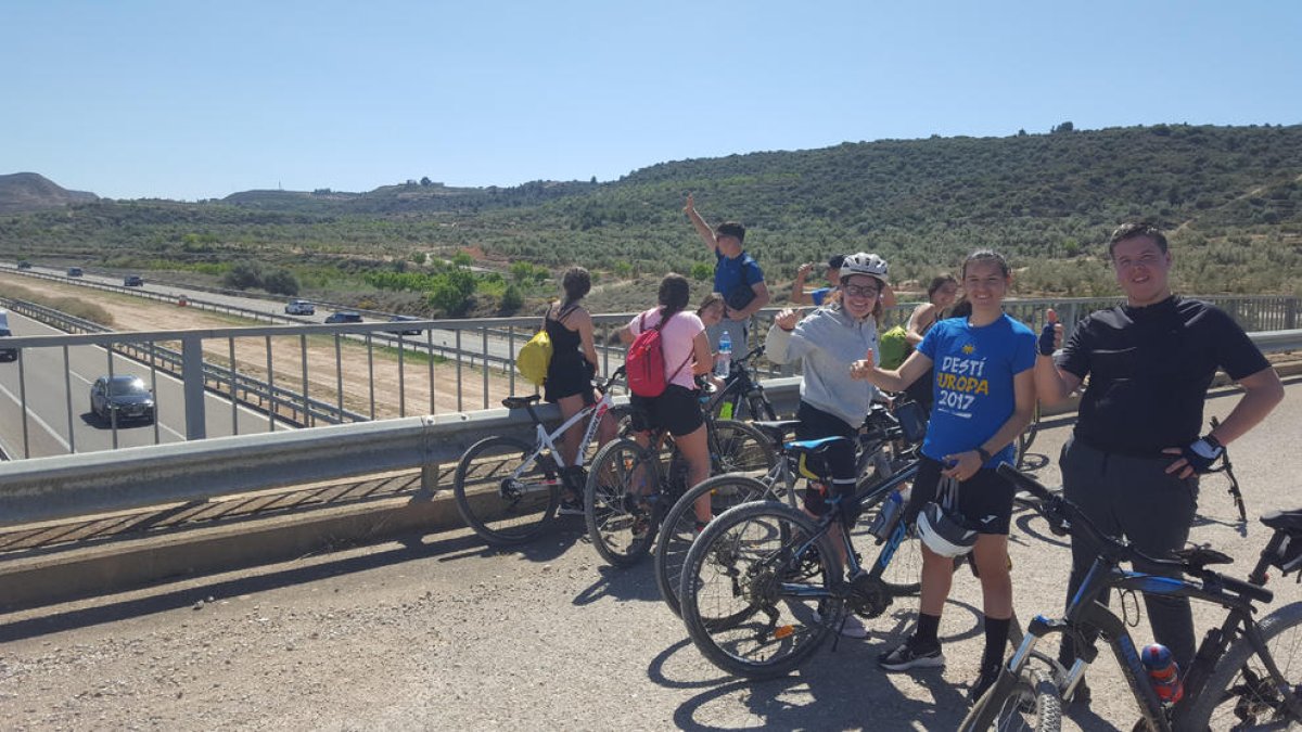 Salida en bicicleta para mejorar el medio natural del entorno de Puigverd de Lleida
