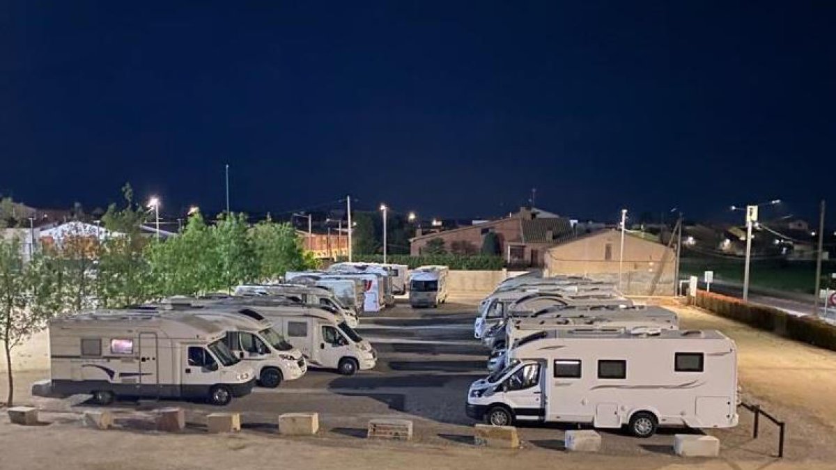 Àrees d'autocaravanes a Sidamon, al complet