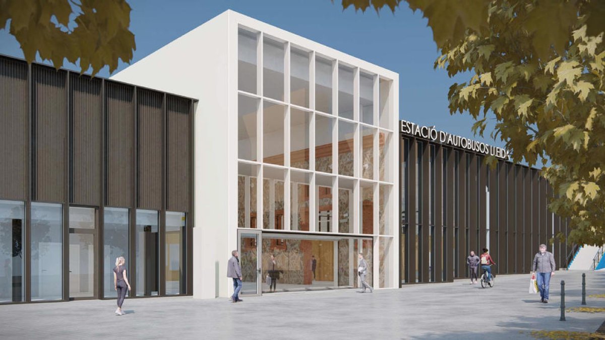 Recreació virtual de l’actual projecte de la nova estació.