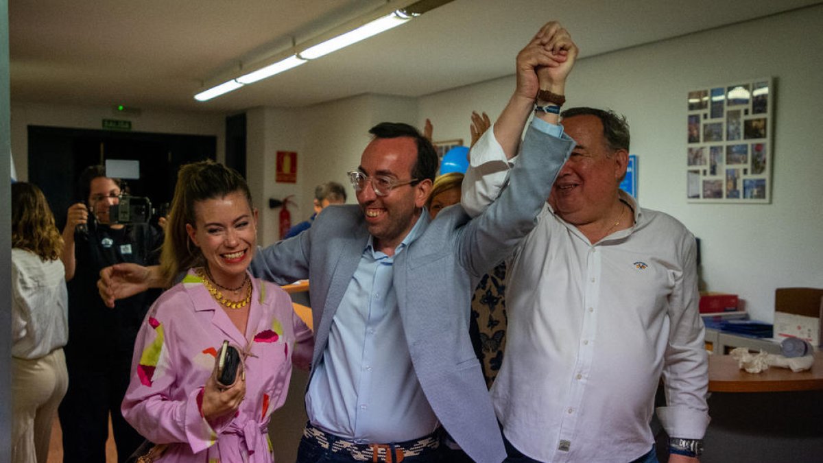 Palau, exultant diumenge després de conèixer el resultat del PP.