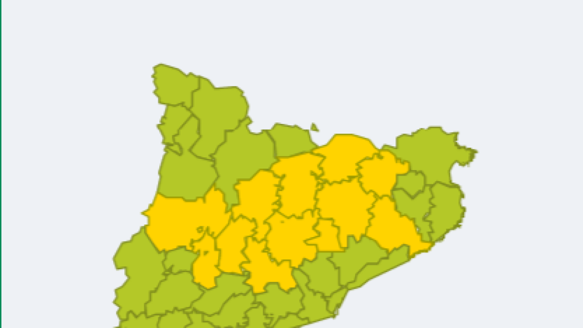 Alerta per pluges intenses aquest dimarts a la Catalunya central